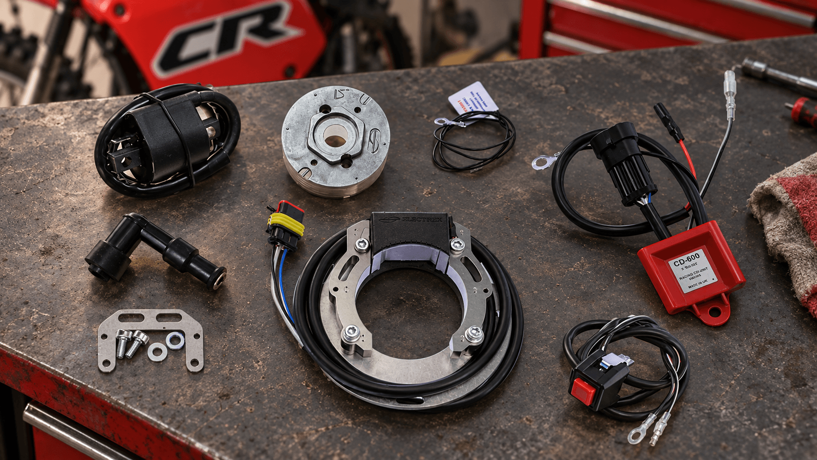 Kit d’allumage Electrex complet pour Honda CR vintage