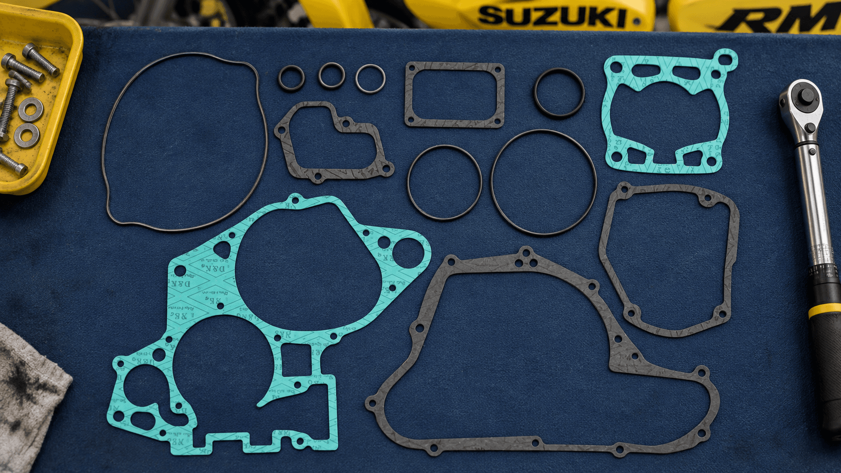 Pochette de joints BWX pour restauration moteur Suzuki RM